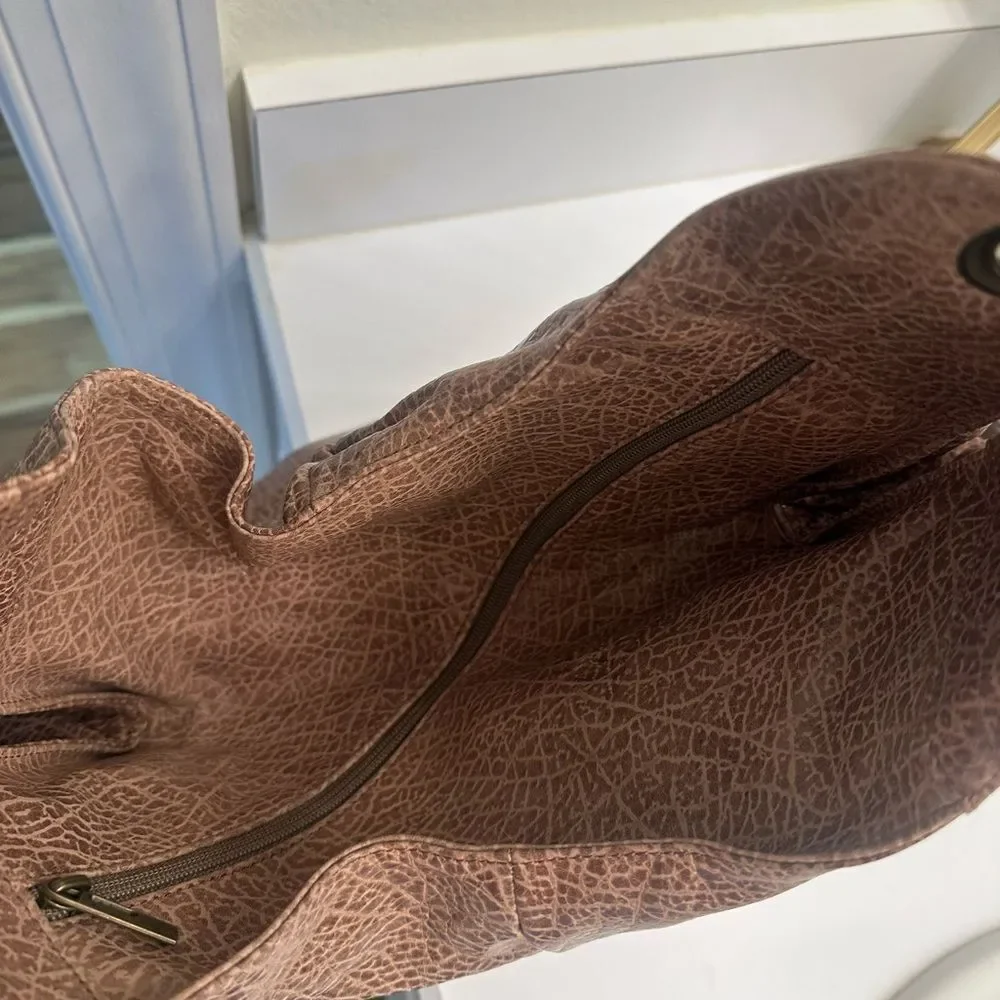 Italian Made Elegant Tan Leather Women's Bag